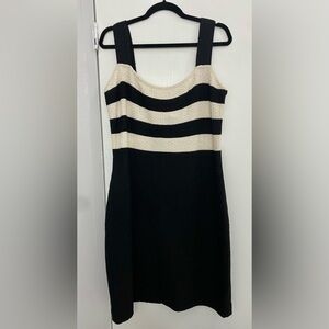 St. John Black & White Mini Dress